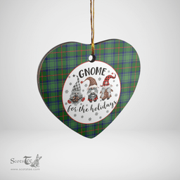 Scottish Cranston Modern Clan Tartan Ceramic Ornament - Gnome Heart Style Scottish Plaid Tartan Plaid