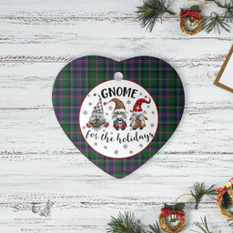 Scottish Cooper Modern Clan Tartan Ceramic Ornament - Gnome Heart Style Scottish Plaid Tartan Plaid