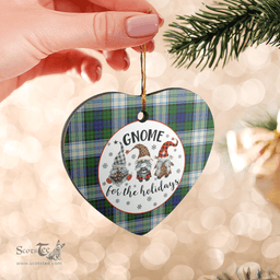 Scottish Blackwatch Dress Modern Clan Tartan Ceramic Ornament - Gnome Heart Style Scottish Plaid Tartan Plaid