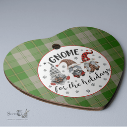 Scottish Cunningham Dress Green Dancers Clan Tartan Ceramic Ornament - Gnome Heart Style Scottish Plaid Tartan Plaid