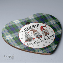 Scottish Blackwatch Dress Modern Clan Tartan Ceramic Ornament - Gnome Heart Style Scottish Plaid Tartan Plaid