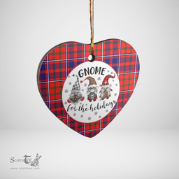Scottish Cameron of Lochiel Modern Clan Tartan Ceramic Ornament - Gnome Heart Style Scottish Plaid Tartan Plaid