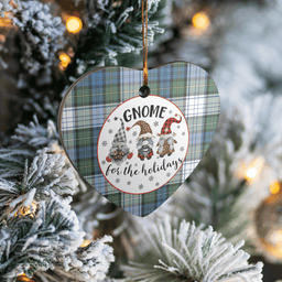 Scottish Campbell Dress Ancient Clan Tartan Ceramic Ornament - Gnome Heart Style Scottish Plaid Tartan Plaid