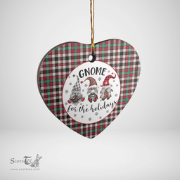 Scottish Borthwick Dress Ancient Clan Tartan Ceramic Ornament - Gnome Heart Style Scottish Plaid Tartan Plaid