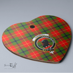 Scottish Turnbull Dress Clan Tartan Ceramic Ornament - Crest Heart Style Scottish Plaid Tartan Plaid