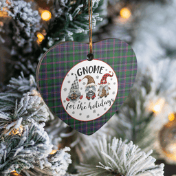 Scottish Cooper Modern Clan Tartan Ceramic Ornament - Gnome Heart Style Scottish Plaid Tartan Plaid