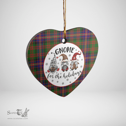 Scottish Cochrane Modern Clan Tartan Ceramic Ornament - Gnome Heart Style Scottish Plaid Tartan Plaid