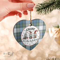 Scottish Campbell Dress Ancient Clan Tartan Ceramic Ornament - Gnome Heart Style Scottish Plaid Tartan Plaid