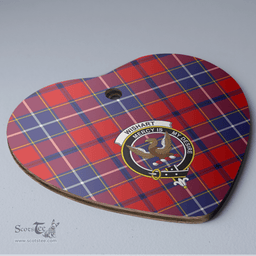 Scottish Wishart Dress Clan Tartan Ceramic Ornament - Crest Heart Style Scottish Plaid Tartan Plaid