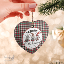 Scottish Borthwick Dress Ancient Clan Tartan Ceramic Ornament - Gnome Heart Style Scottish Plaid Tartan Plaid