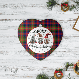 Scottish Carnegie Modern Clan Tartan Ceramic Ornament - Gnome Heart Style Scottish Plaid Tartan Plaid