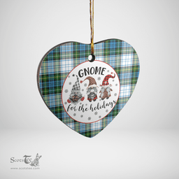 Scottish Campbell Dress Clan Tartan Ceramic Ornament - Gnome Heart Style Scottish Plaid Tartan Plaid