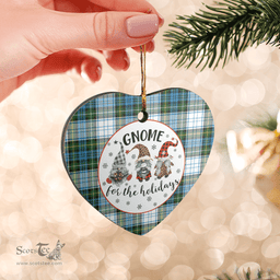 Scottish Campbell Dress Clan Tartan Ceramic Ornament - Gnome Heart Style Scottish Plaid Tartan Plaid