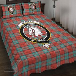 Scottish Dunbar Ancient Clan Tartan Quilt Bed Set - Crest Classic Scottish Plaid Tartan Plaid