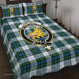 Scottish Campbell Dress Clan Tartan Quilt Bed Set - Crest Classic Scottish Plaid Tartan Plaid