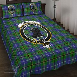 Scottish Turnbull Hunting Clan Tartan Quilt Bed Set - Crest Classic Scottish Plaid Tartan Plaid