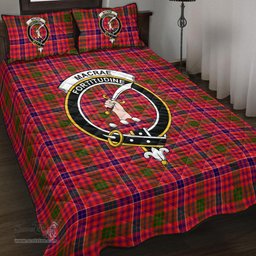 Scottish MacRae Modern Clan Tartan Quilt Bed Set - Crest Classic Scottish Plaid Tartan Plaid