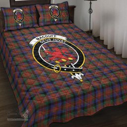Scottish MacDuff Hunting Modern Clan Tartan Quilt Bed Set - Crest Classic Scottish Plaid Tartan Plaid