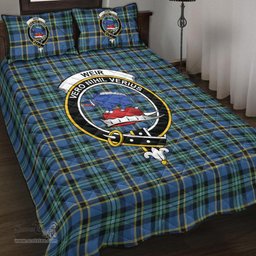 Scottish Weir Ancient Clan Tartan Quilt Bed Set - Crest Classic Scottish Plaid Tartan Plaid