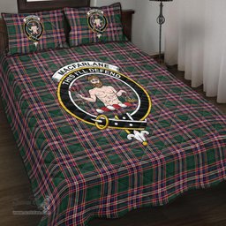 Scottish MacFarlane Hunting Modern Clan Tartan Quilt Bed Set - Crest Classic Scottish Plaid Tartan Plaid