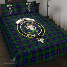 Scottish Shaw Modern Clan Tartan Quilt Bed Set - Crest Classic Scottish Plaid Tartan Plaid