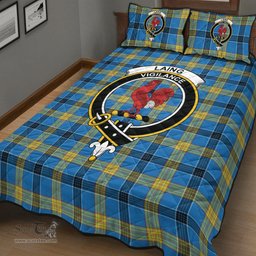 Scottish Laing Clan Tartan Quilt Bed Set - Crest Classic Scottish Plaid Tartan Plaid
