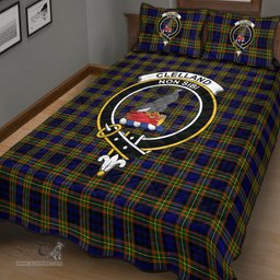 Scottish Clelland Modern Clan Tartan Quilt Bed Set - Crest Classic Scottish Plaid Tartan Plaid