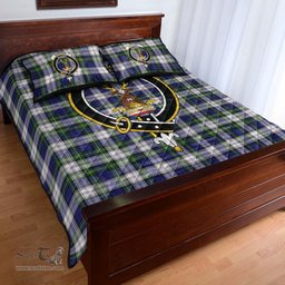 Scottish Gordon Dress Modern Clan Tartan Quilt Bed Set - Crest Classic Scottish Plaid Tartan Plaid