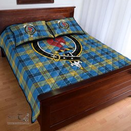 Scottish Laing Clan Tartan Quilt Bed Set - Crest Classic Scottish Plaid Tartan Plaid