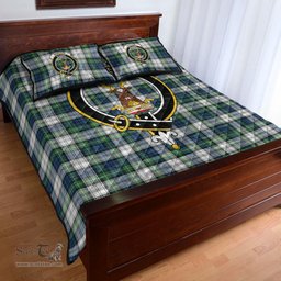 Scottish Gordon Dress Ancient Clan Tartan Quilt Bed Set - Crest Classic Scottish Plaid Tartan Plaid