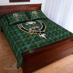 Scottish Cranstoun Clan Tartan Quilt Bed Set - Crest Classic Scottish Plaid Tartan Plaid