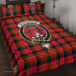 Scottish MacNaughton Modern Clan Tartan Quilt Bed Set - Crest Classic Scottish Plaid Tartan Plaid