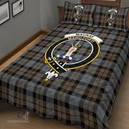 Scottish MacKay Weathered Clan Tartan Quilt Bed Set - Crest Classic Scottish Plaid Tartan Plaid