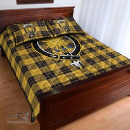 Scottish MacLeod of Lewis Ancient Clan Tartan Quilt Bed Set - Crest Classic Scottish Plaid Tartan Plaid