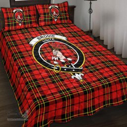 Scottish Brodie Modern Clan Tartan Quilt Bed Set - Crest Classic Scottish Plaid Tartan Plaid