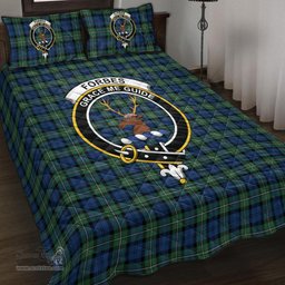 Scottish Forbes Ancient Clan Tartan Quilt Bed Set - Crest Classic Scottish Plaid Tartan Plaid