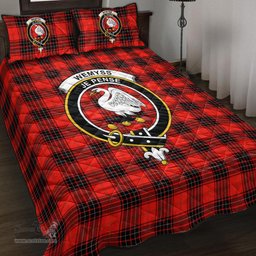 Scottish Wemyss Modern Clan Tartan Quilt Bed Set - Crest Classic Scottish Plaid Tartan Plaid