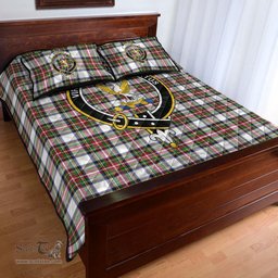 Scottish Stewart Dress Modern Clan Tartan Quilt Bed Set - Crest Classic Scottish Plaid Tartan Plaid