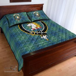 Scottish Oliphant Ancient Clan Tartan Quilt Bed Set - Crest Classic Scottish Plaid Tartan Plaid