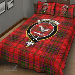 Scottish MacDougall Modern Clan Tartan Quilt Bed Set - Crest Classic Scottish Plaid Tartan Plaid