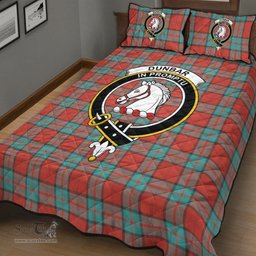 Scottish Dunbar Ancient Clan Tartan Quilt Bed Set - Crest Classic Scottish Plaid Tartan Plaid