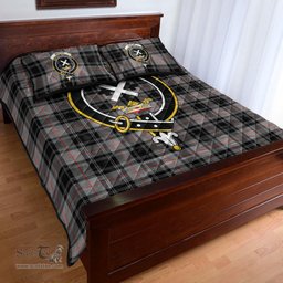 Scottish Moffat Modern Clan Tartan Quilt Bed Set - Crest Classic Scottish Plaid Tartan Plaid