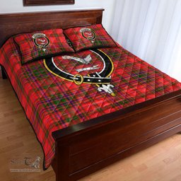 Scottish MacDougall Modern Clan Tartan Quilt Bed Set - Crest Classic Scottish Plaid Tartan Plaid