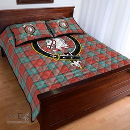 Scottish Dunbar Ancient Clan Tartan Quilt Bed Set - Crest Classic Scottish Plaid Tartan Plaid