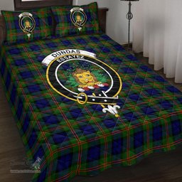 Scottish Dundas Modern 02 Clan Tartan Quilt Bed Set - Crest Classic Scottish Plaid Tartan Plaid