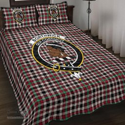 Scottish Borthwick Dress Ancient Clan Tartan Quilt Bed Set - Crest Classic Scottish Plaid Tartan Plaid