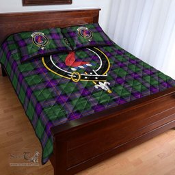 Scottish Armstrong Modern Clan Tartan Quilt Bed Set - Crest Classic Scottish Plaid Tartan Plaid