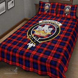 Scottish MacLachlan Modern Clan Tartan Quilt Bed Set - Crest Classic Scottish Plaid Tartan Plaid