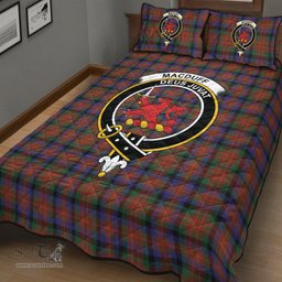 Scottish MacDuff Hunting Modern Clan Tartan Quilt Bed Set - Crest Classic Scottish Plaid Tartan Plaid