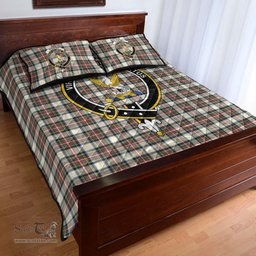 Scottish Stewart Dress Ancient Clan Tartan Quilt Bed Set - Crest Classic Scottish Plaid Tartan Plaid